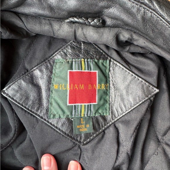 William Barry Vintage Leather Jacket Genuine Lambskin - Picture 6 of 9